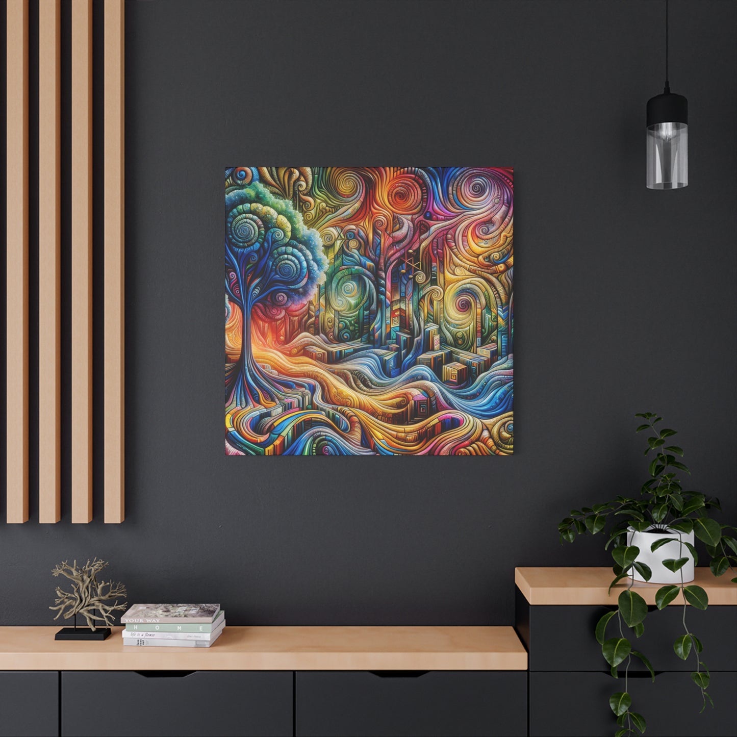 Verborgene Stadt von Theodore Ashwood Harmony -Canvas -Wandgemälde