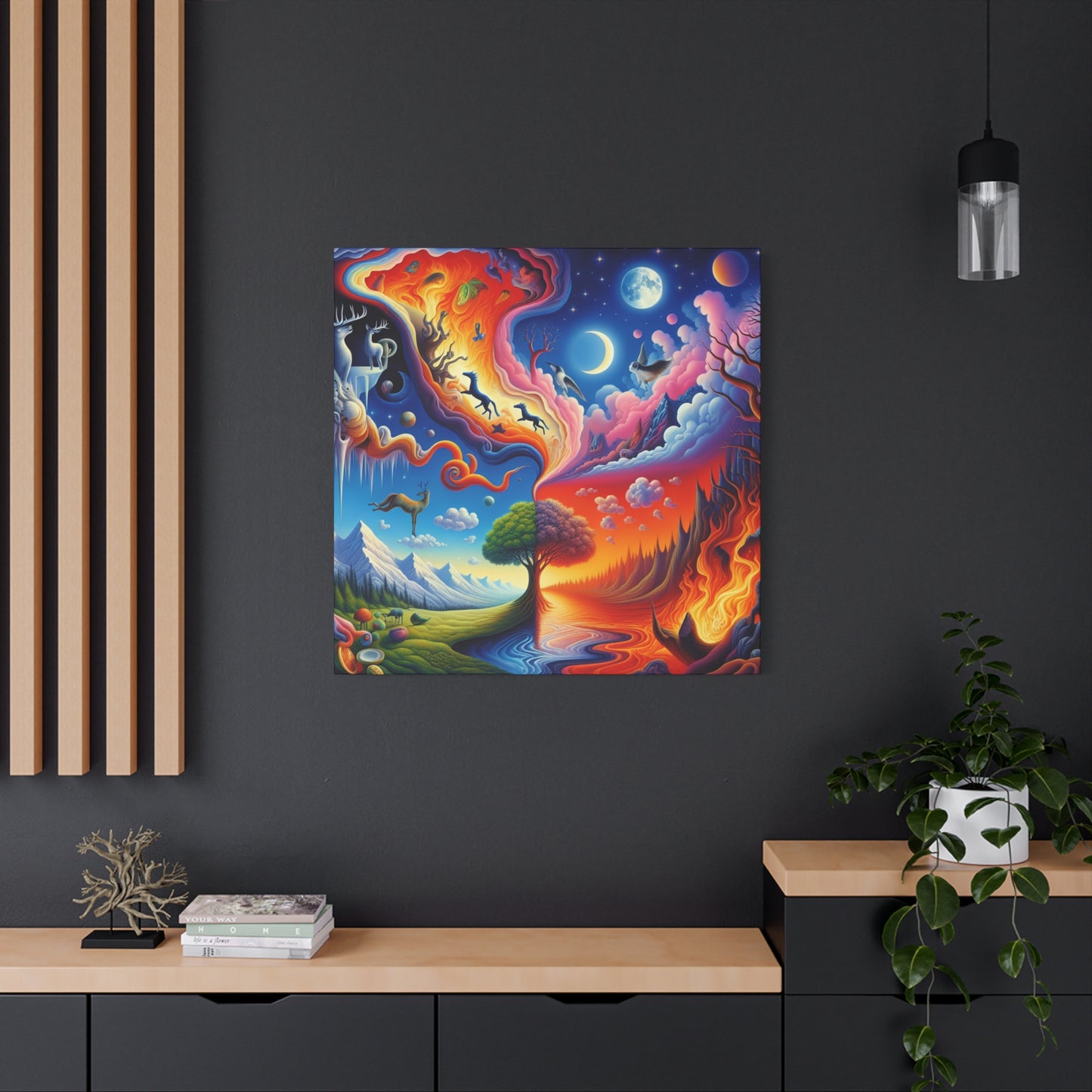 Vier Leben von Theodore Rosalind Crestwood -Canvas -Wandgemälde