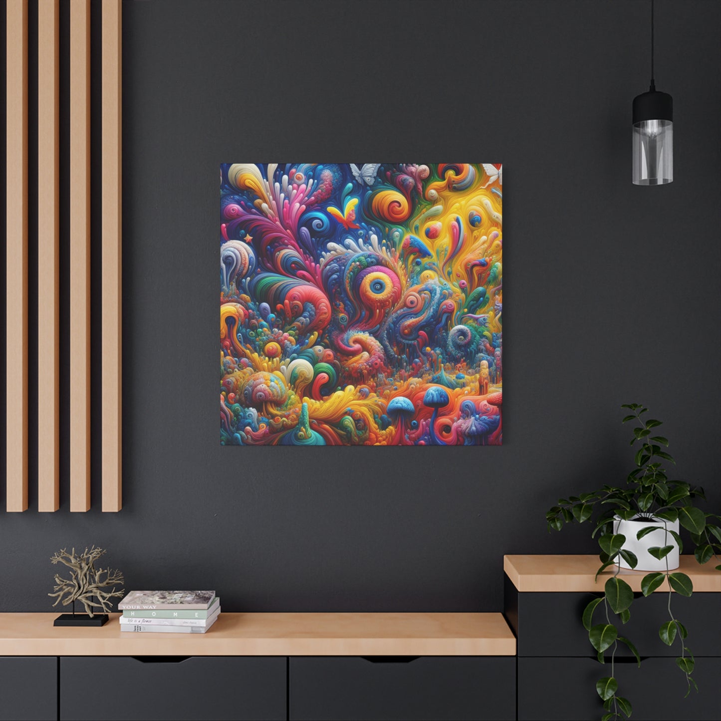 Bunter Meeresgrund von Sebastian Castellucci -Canvas
