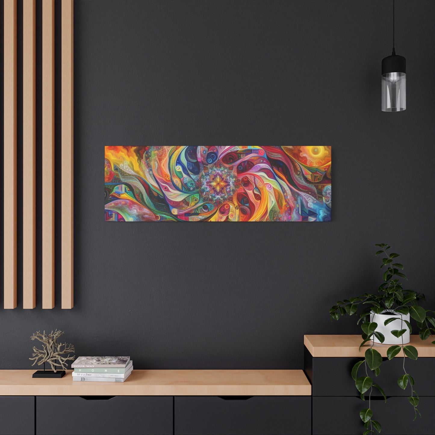 Bunte Spirale von Alabaster Fenton Fields -Canvas -Wandgemälde