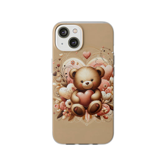 Herzenswärme: Niedlicher Teddybär mit Liebe Handy-Cover -für verliebte und die es werden möchten