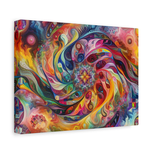 Bunte Spirale von Alabaster Fenton Fields -Canvas -Wandgemälde