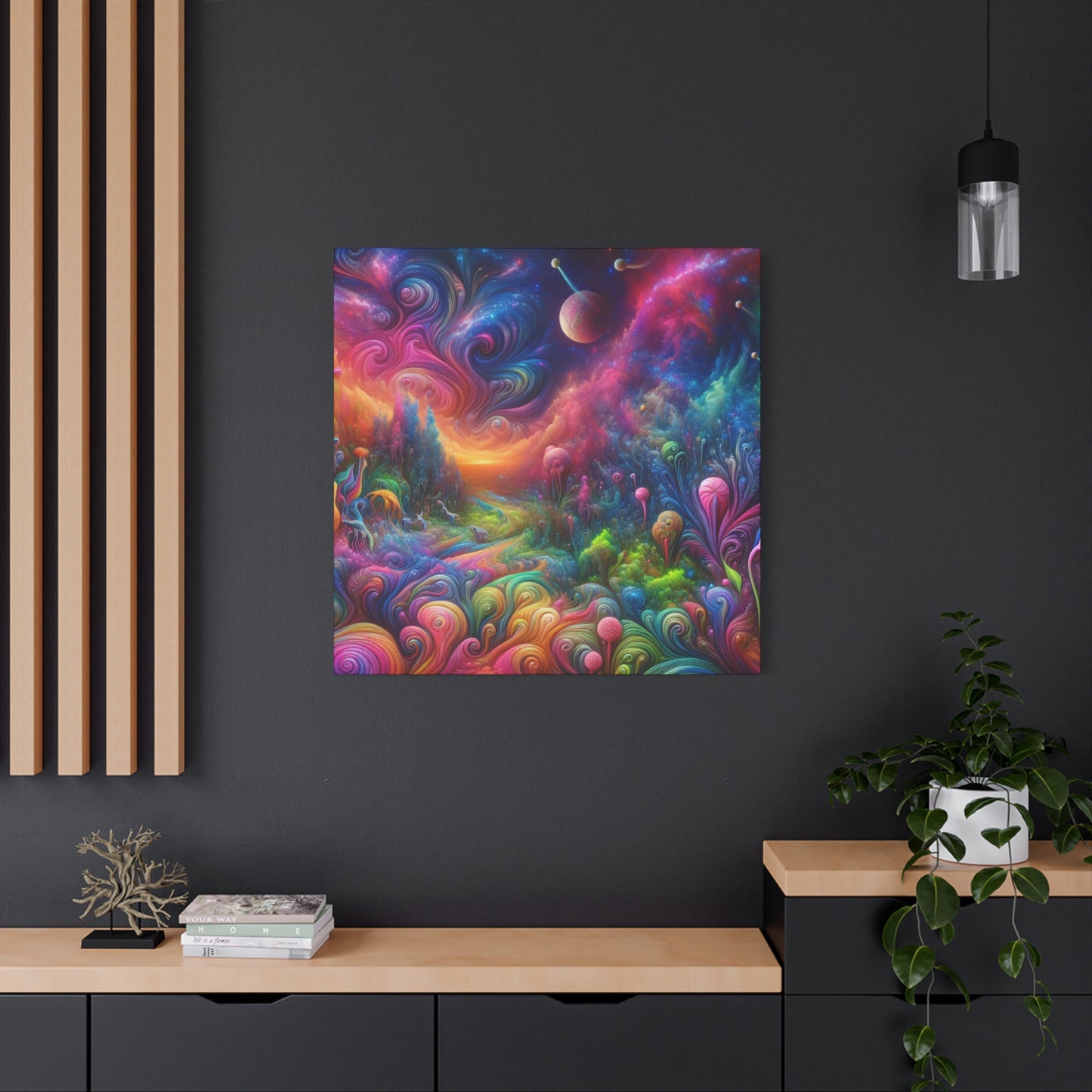 Wandgemälde von Theodore Auburnbrush -Canvas- -Trippy Painting-