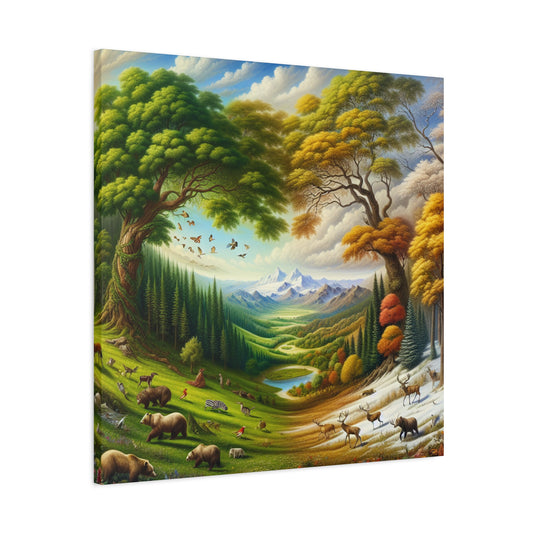 Der Wald lebt von Sebastian Vermeer Gould -Canvas -Wandgemälde