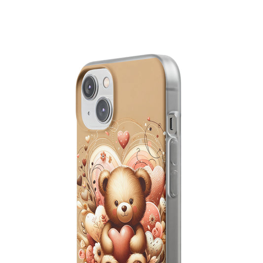 Herzenswärme: Niedlicher Teddybär mit Liebe Handy-Cover -für verliebte und die es werden möchten