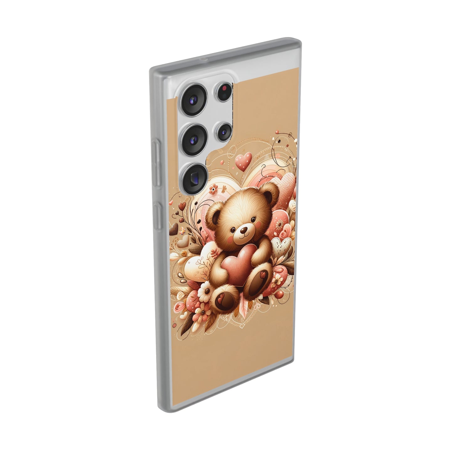 Herzenswärme: Niedlicher Teddybär mit Liebe Handy-Cover -für verliebte und die es werden möchten