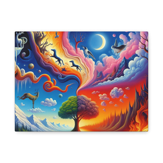 Vier Leben von Theodore Rosalind Crestwood -Canvas -Wandgemälde