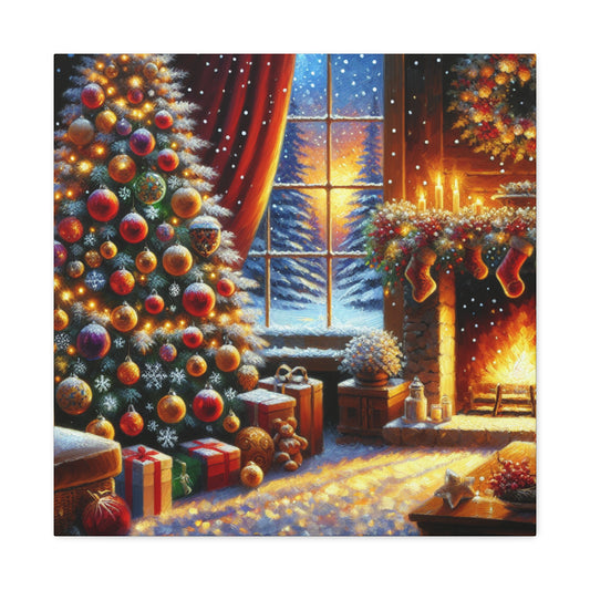 Christmas is coming von "Sebastian Delacroix" -Canvas -Wandgemälde