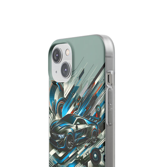 High-Speed Elegance: Sleek Futurism Car-Themed Handy - Cover