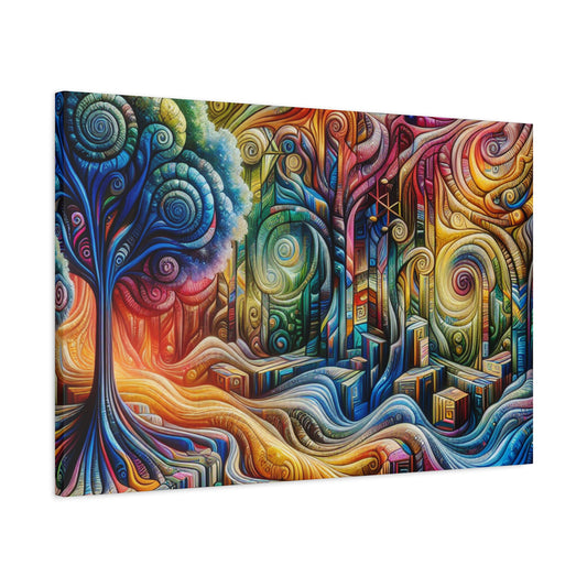 Verborgene Stadt von Theodore Ashwood Harmony -Canvas -Wandgemälde