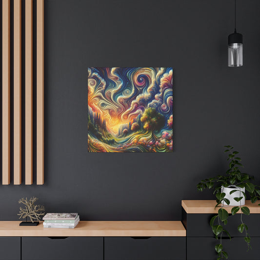 bebender Himmel von Edgar Bellefontaine -Canvas -Wandgemälde