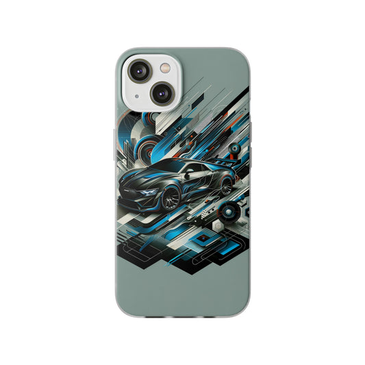 High-Speed Elegance: Sleek Futurism Car-Themed Handy - Cover