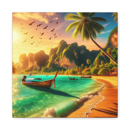 Entdecke die Schönheit Thailands: Atemberaubende Strand- und Meereslandschaften für dein Zuhause - Canvas - Wandbild