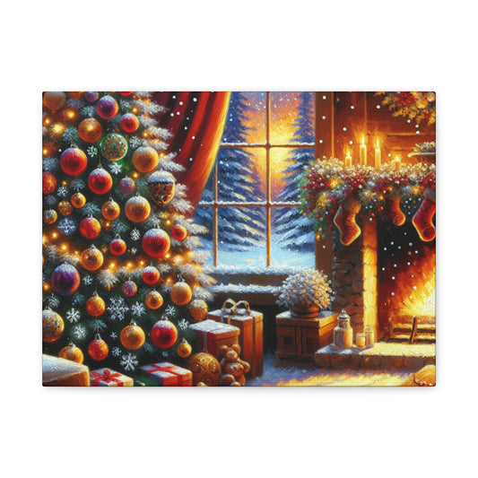 Christmas is coming von "Sebastian Delacroix" -Canvas -Wandgemälde