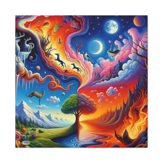 Vier Leben von Theodore Rosalind Crestwood -Canvas -Wandgemälde