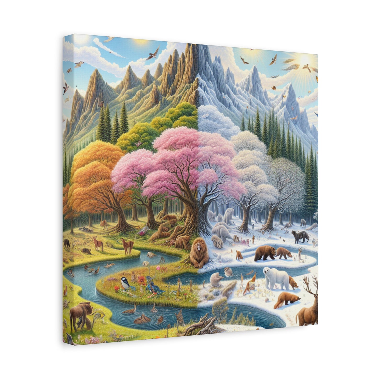 Die vier Jahreszeiten von Augustine Luminare       -Canvas -Wandgemälde