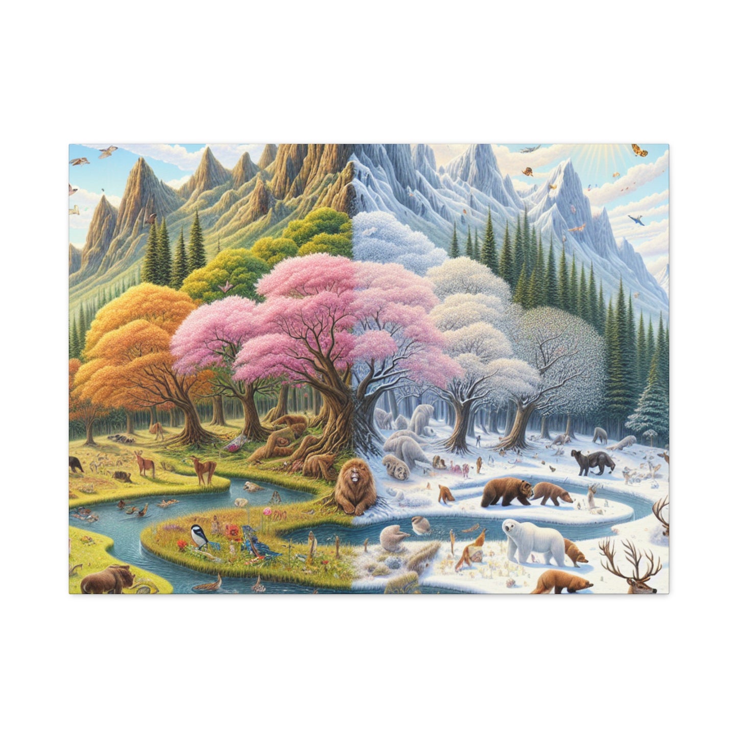 Die vier Jahreszeiten von Augustine Luminare       -Canvas -Wandgemälde