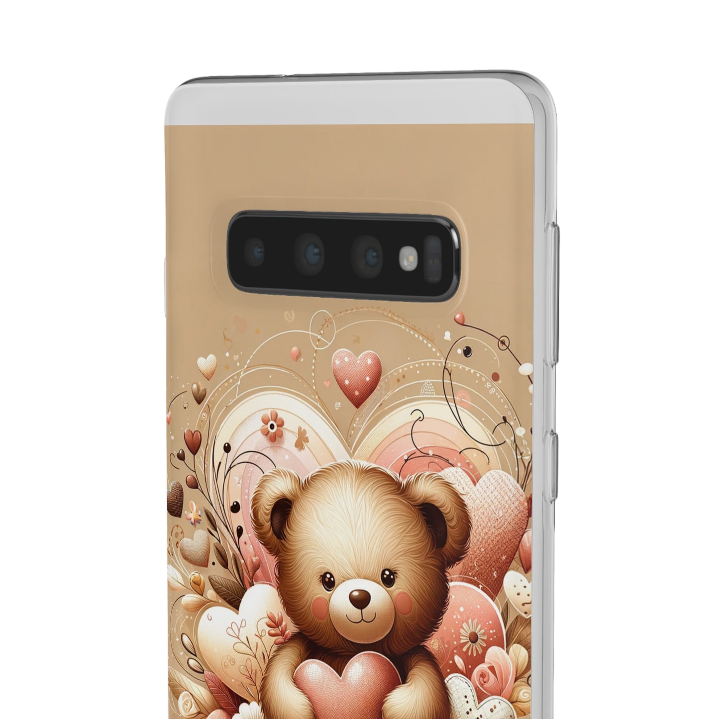 Herzenswärme: Niedlicher Teddybär mit Liebe Handy-Cover   -für verliebte und die es werden möchten