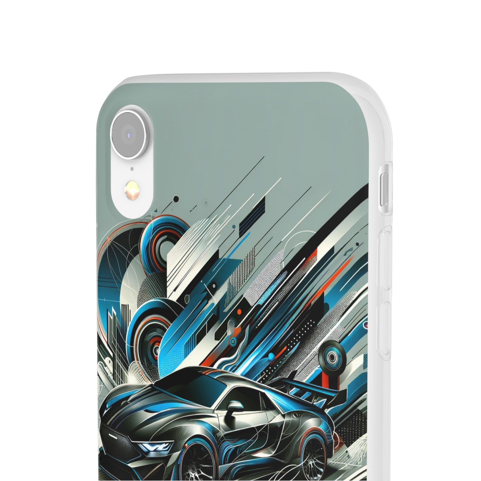 High-Speed Elegance: Sleek Futurism Car-Themed Handy - Cover