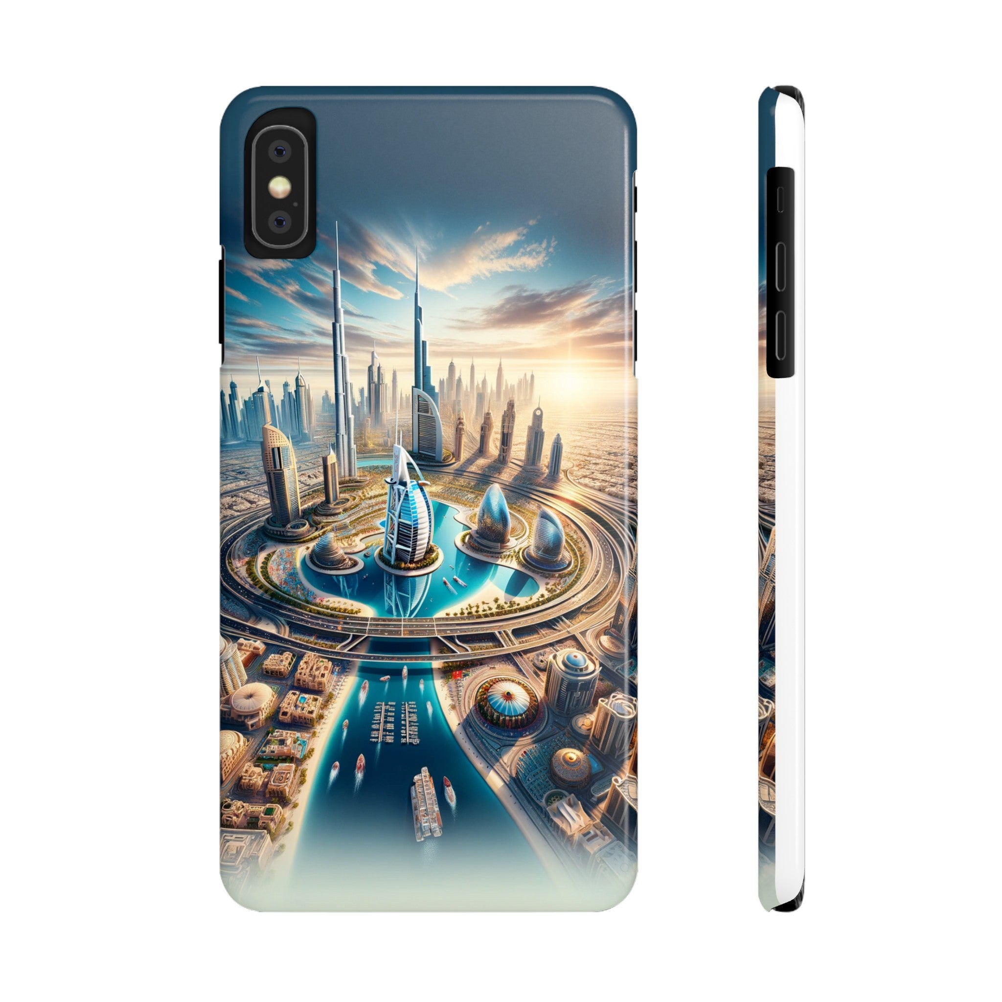 Dubai Dreams: Dein Handy-Cover in luxuriösem Glanz mit dem Design der Wahrzeichen Dubais wie z.B. Burj Khalifa oder dem Burj al Arab!