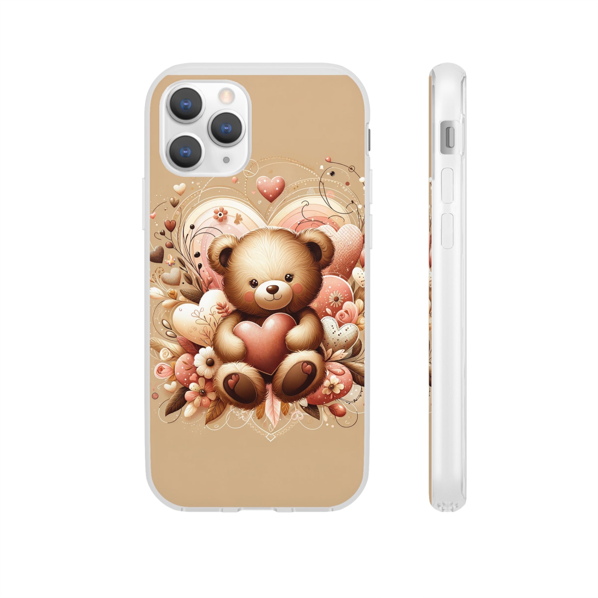 Herzenswärme: Niedlicher Teddybär mit Liebe Handy-Cover   -für verliebte und die es werden möchten