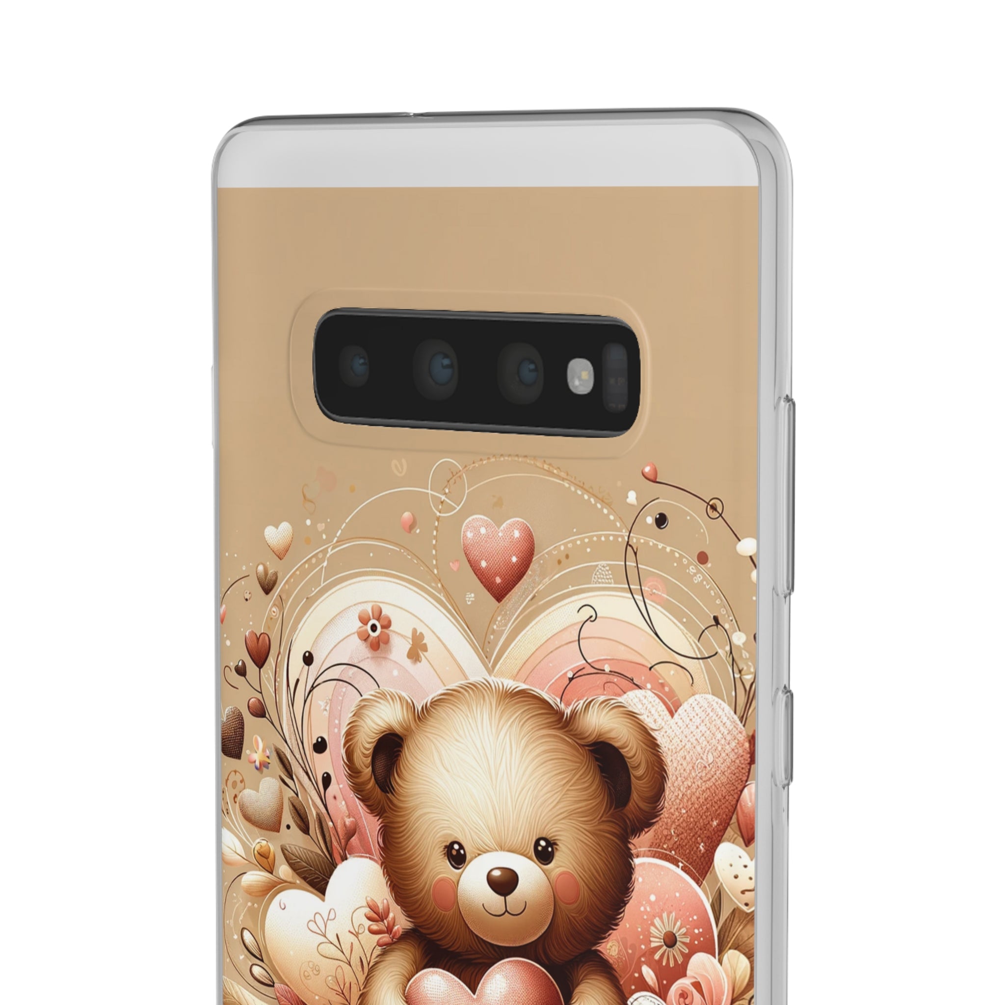 Herzenswärme: Niedlicher Teddybär mit Liebe Handy-Cover   -für verliebte und die es werden möchten