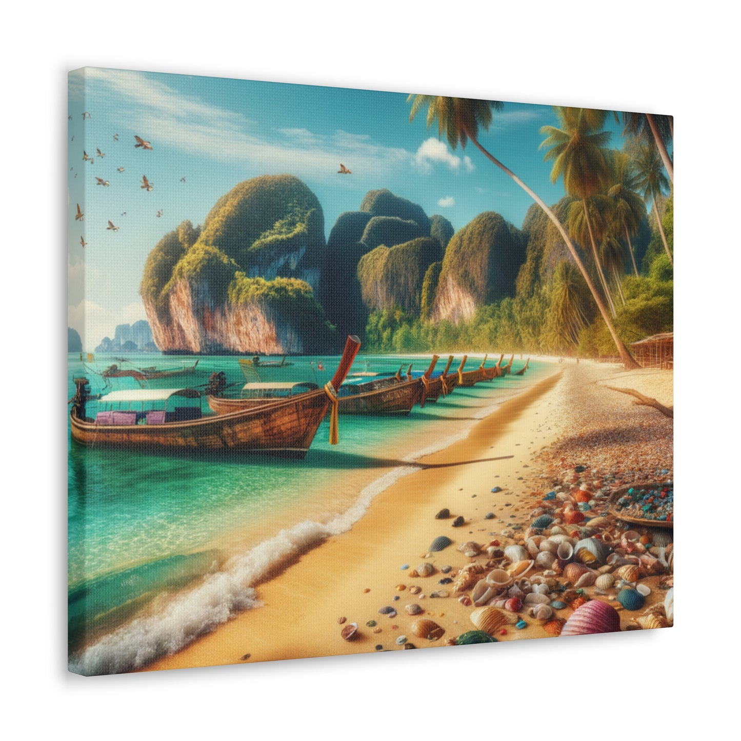 Entdecke die Schönheit Thailands: Atemberaubende Strand- und Meereslandschaften für Dein Zuhause    - Canvas  - Wandbild