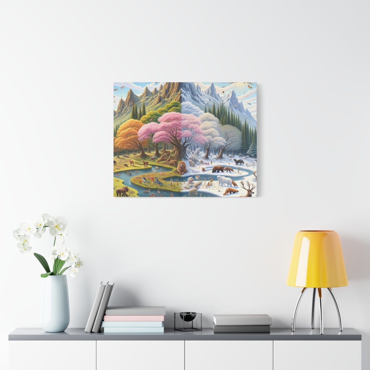 Die vier Jahreszeiten von Augustine Luminare       -Canvas -Wandgemälde