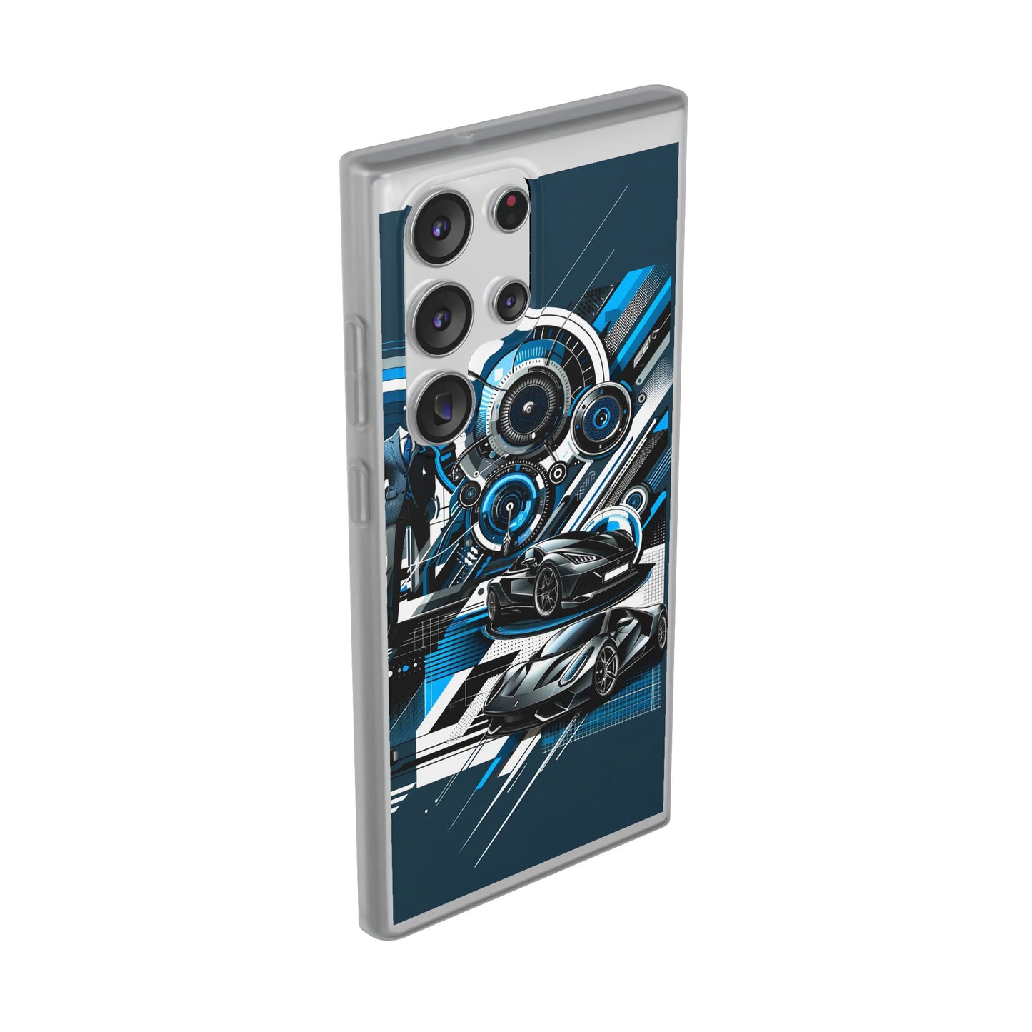 High-Speed Elegance: Sleek Futurism Car-Themed Handy - Cover