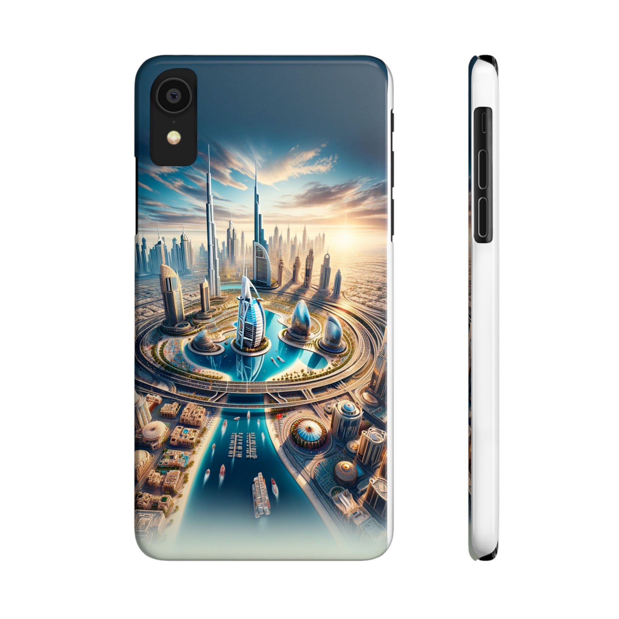 Dubai Dreams: Dein Handy-Cover in luxuriösem Glanz mit dem Design der Wahrzeichen Dubais wie z.B. Burj Khalifa oder dem Burj al Arab!