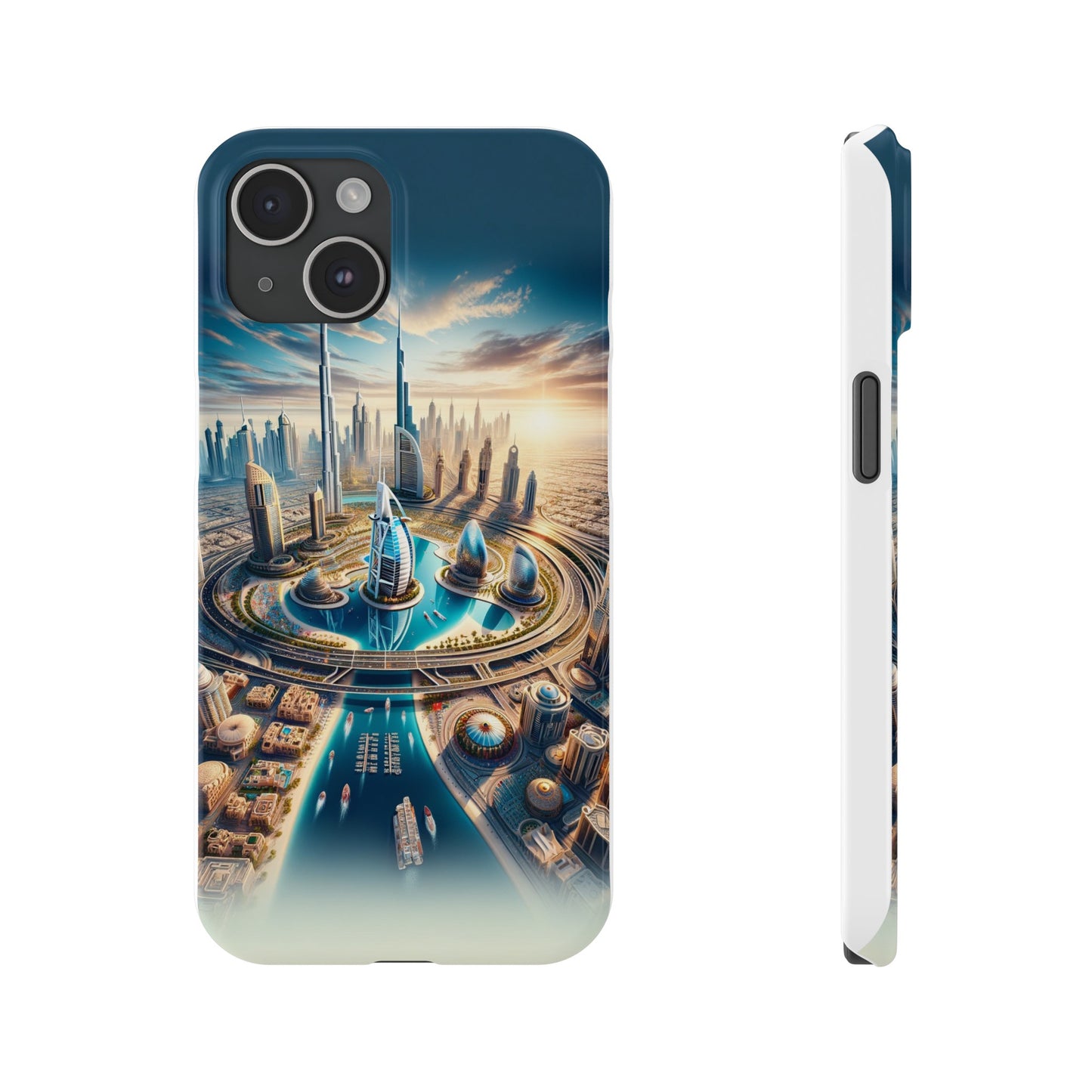 Dubai Dreams: Dein Handy-Cover in luxuriösem Glanz mit dem Design der Wahrzeichen Dubais wie z.B. Burj Khalifa oder dem Burj al Arab!