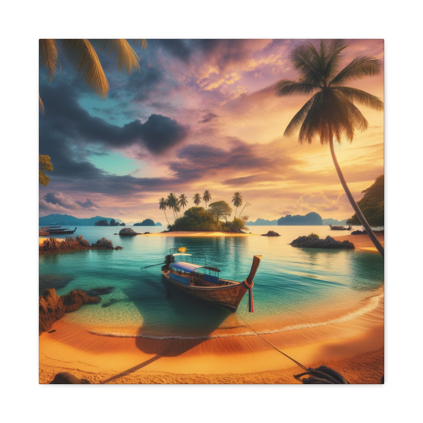 Entdecke die Schönheit Thailands: Atemberaubende Strand- und Meereslandschaften für Dein Zuhause       - Canvas  - Wandbild