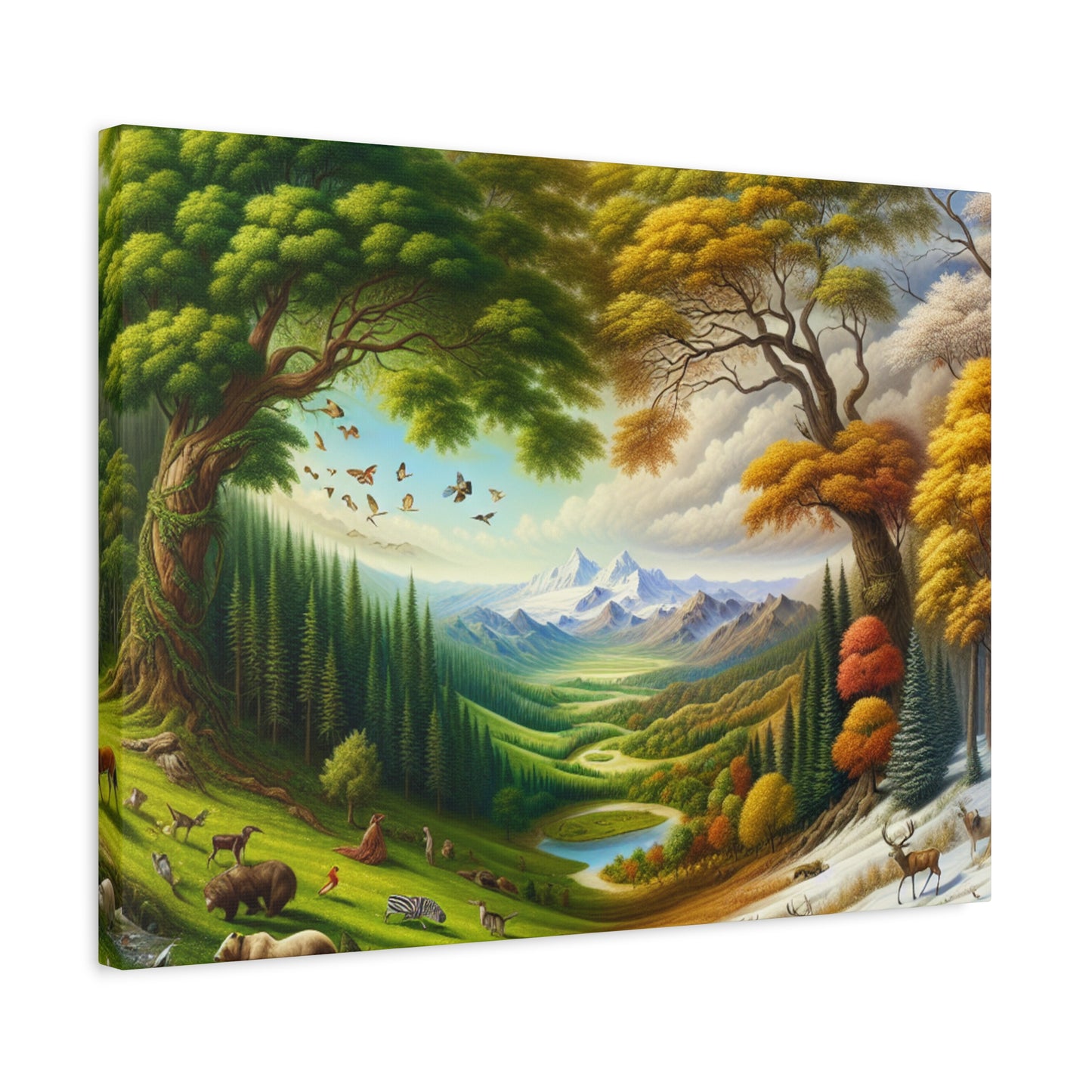 Der Wald lebt  von Sebastian Vermeer Gould    -Canvas -Wandgemälde