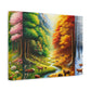 Tiere des Waldes von Benedict Rousseau Monet     -Canvas -Wandgemälde