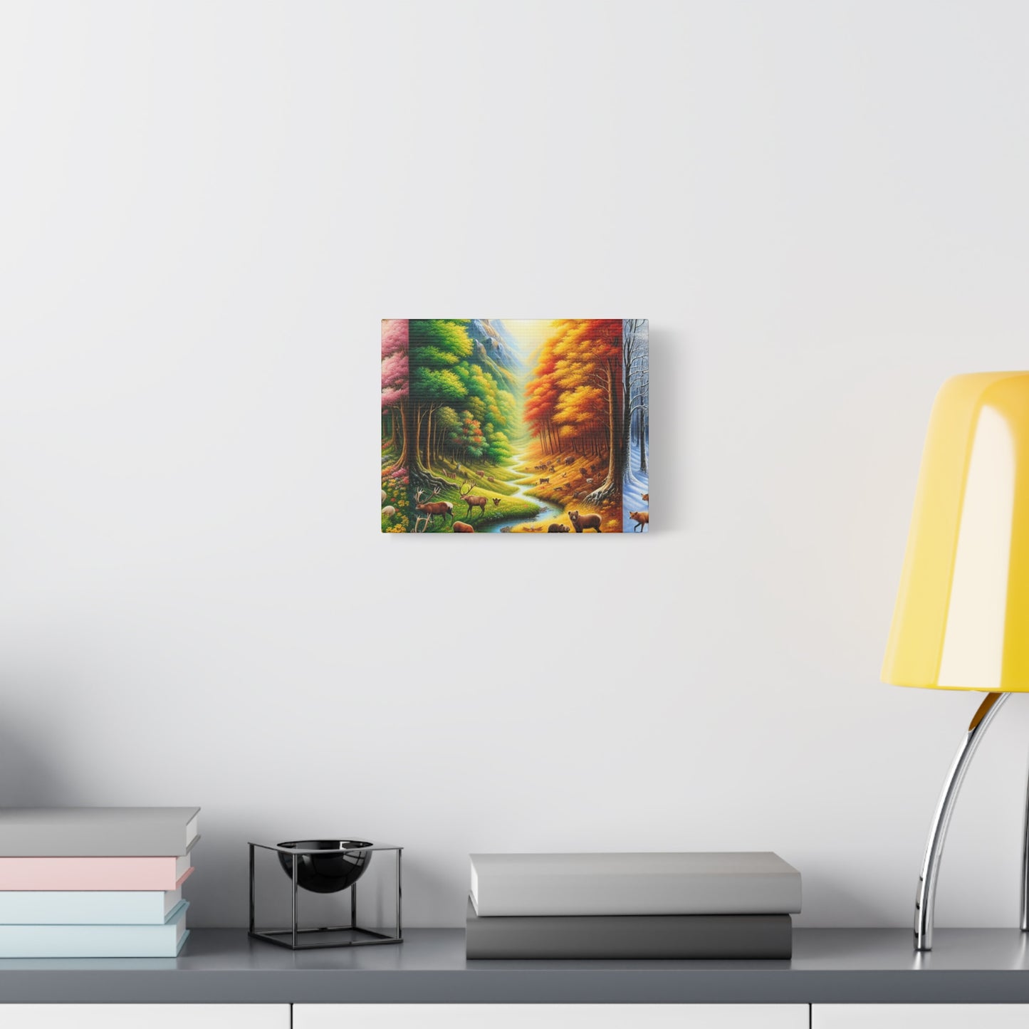 Tiere des Waldes von Benedict Rousseau Monet     -Canvas -Wandgemälde