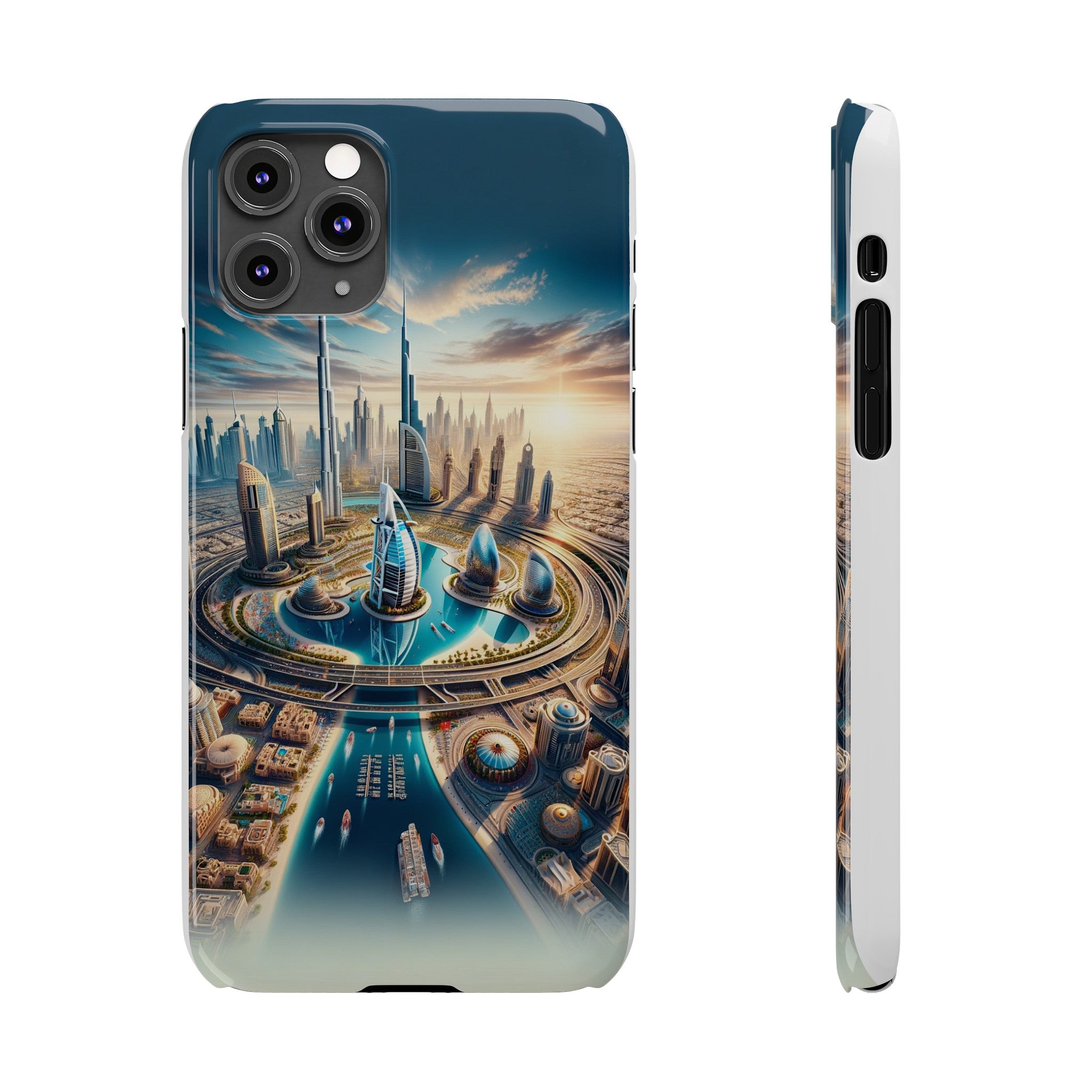 Dubai Dreams: Dein Handy-Cover in luxuriösem Glanz mit dem Design der Wahrzeichen Dubais wie z.B. Burj Khalifa oder dem Burj al Arab!