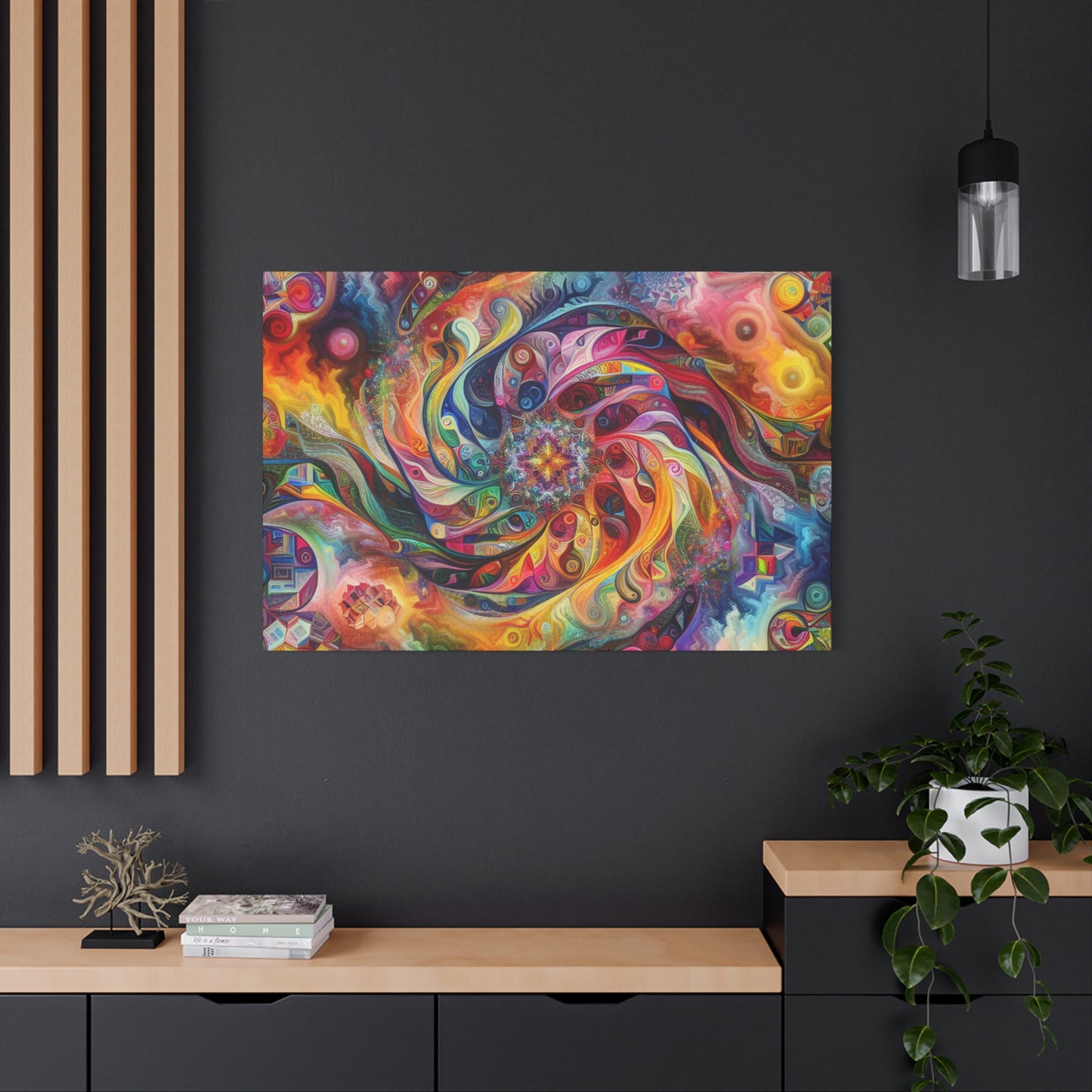 Bunte Spirale von Alabaster Fenton Fields    -Canvas -Wandgemälde