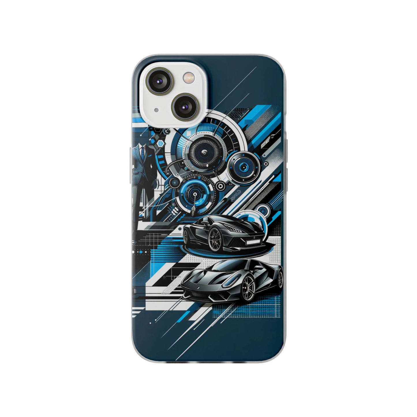 High-Speed Elegance: Sleek Futurism Car-Themed Handy - Cover
