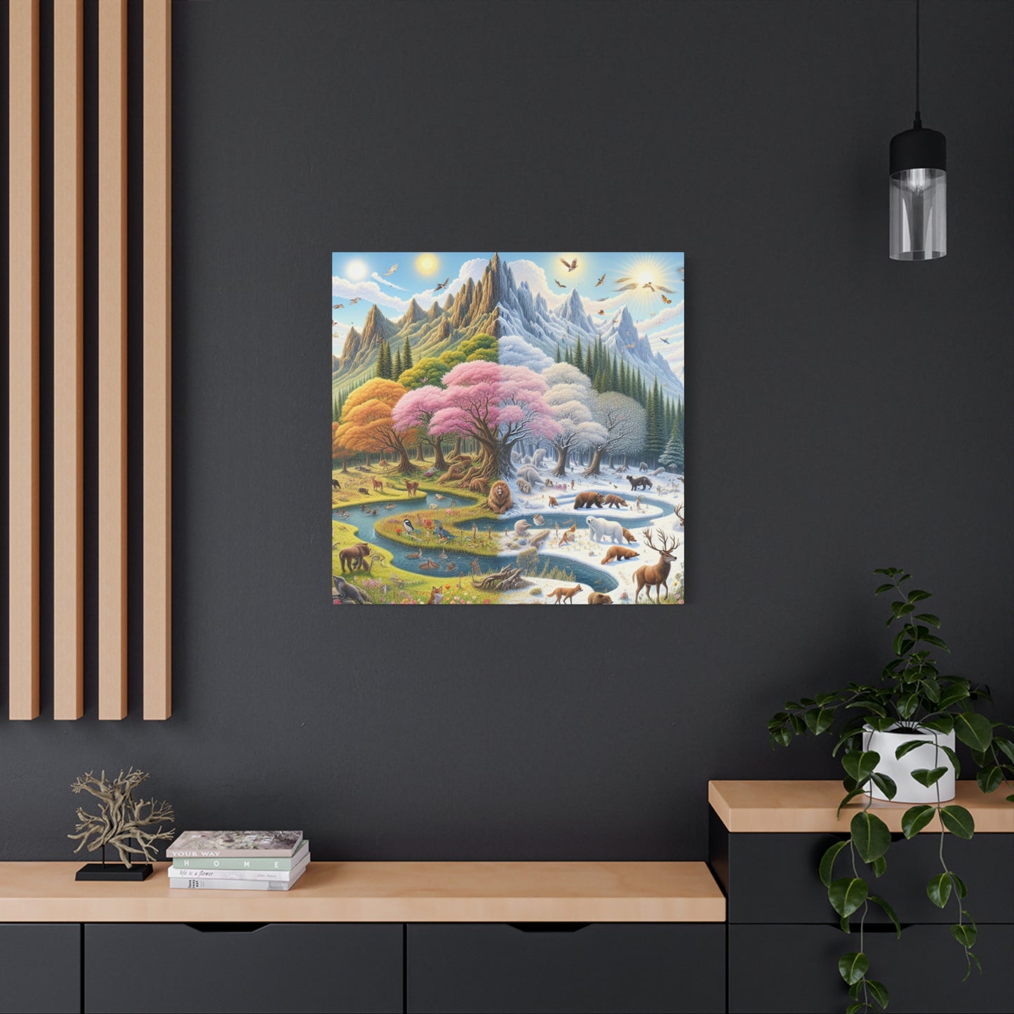 Die vier Jahreszeiten von Augustine Luminare       -Canvas -Wandgemälde