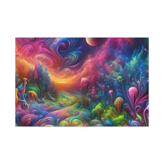 Wandgemälde von Theodore Auburnbrush   -Canvas-   -Trippy Painting-