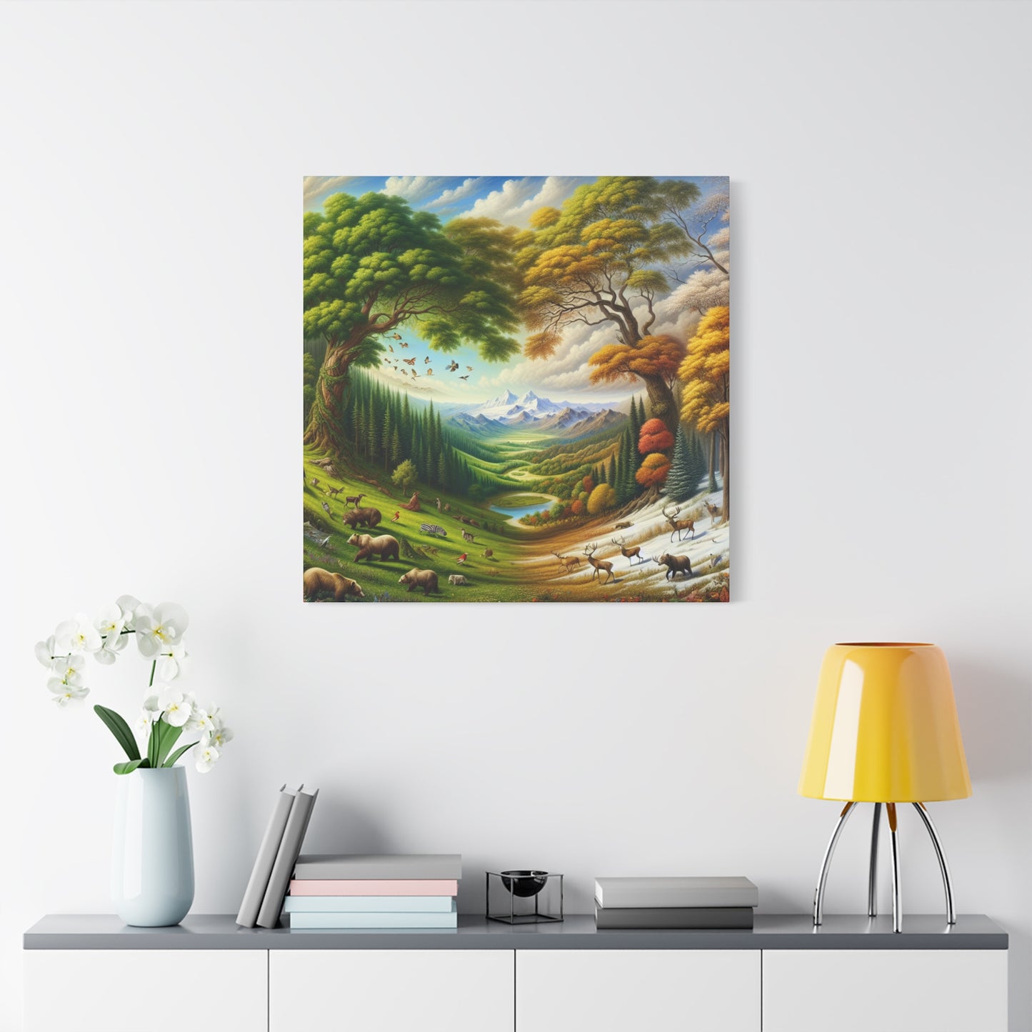 Der Wald lebt  von Sebastian Vermeer Gould    -Canvas -Wandgemälde