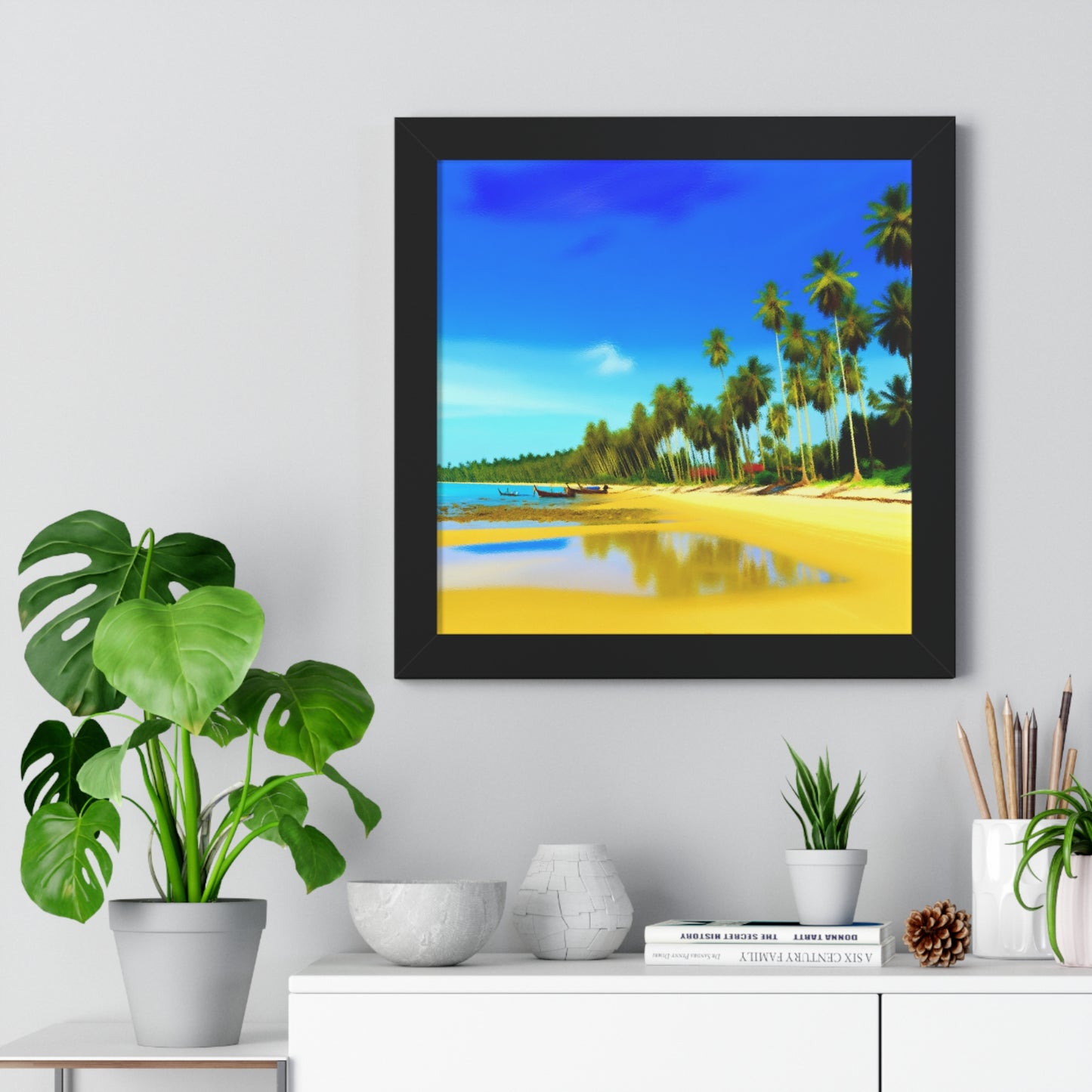 Traumhafte Küstenparadiese: Entdecken Sie unsere exklusive Sammlung von Strand- und Meeresbildern aus Thailand, Vietnam und den Philippinen "gerahmter Rahmen"