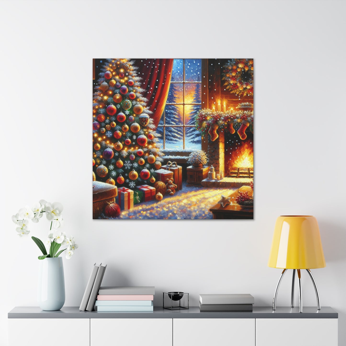 Christmas is coming von "Sebastian Delacroix"   -Canvas -Wandgemälde
