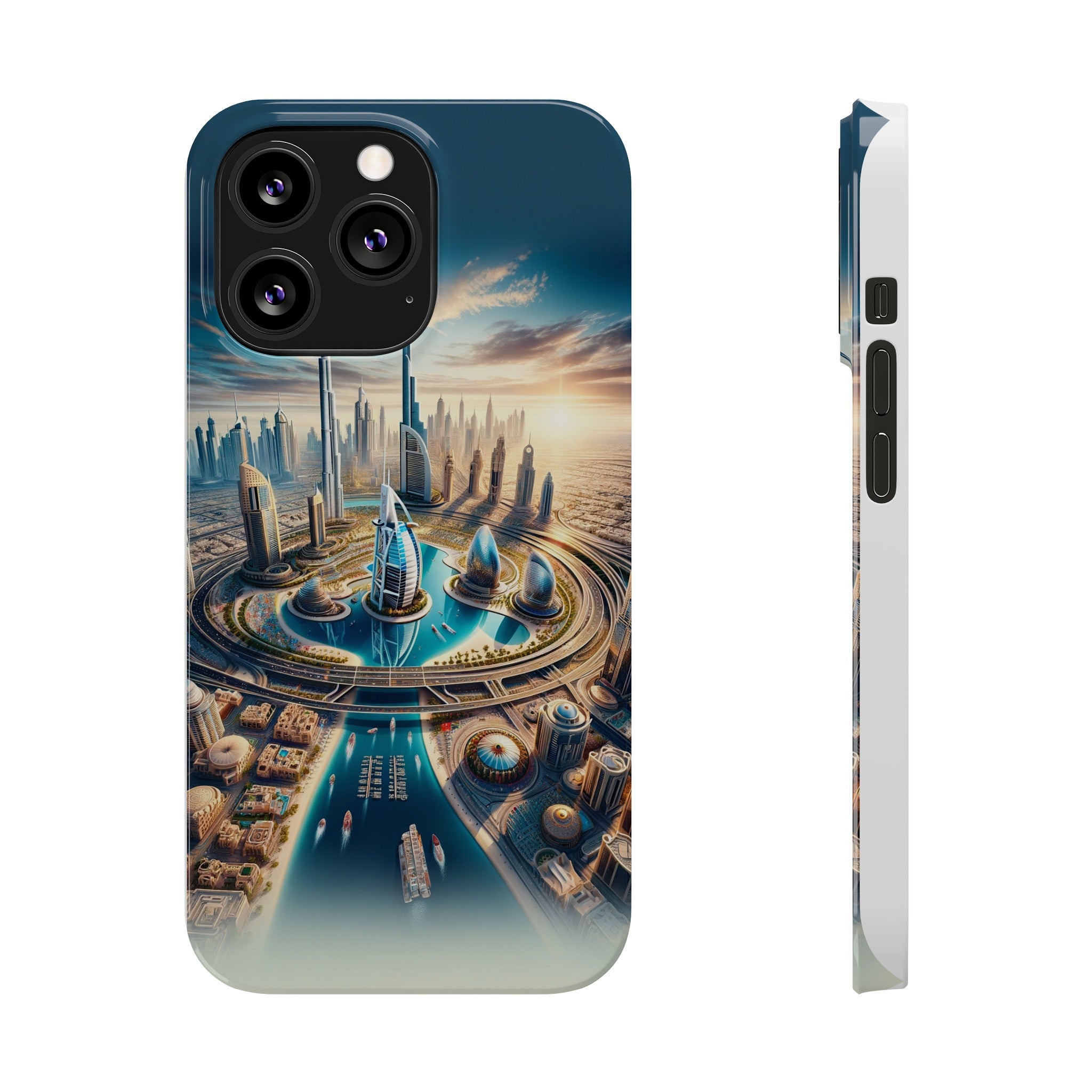 Dubai Dreams: Dein Handy-Cover in luxuriösem Glanz mit dem Design der Wahrzeichen Dubais wie z.B. Burj Khalifa oder dem Burj al Arab!