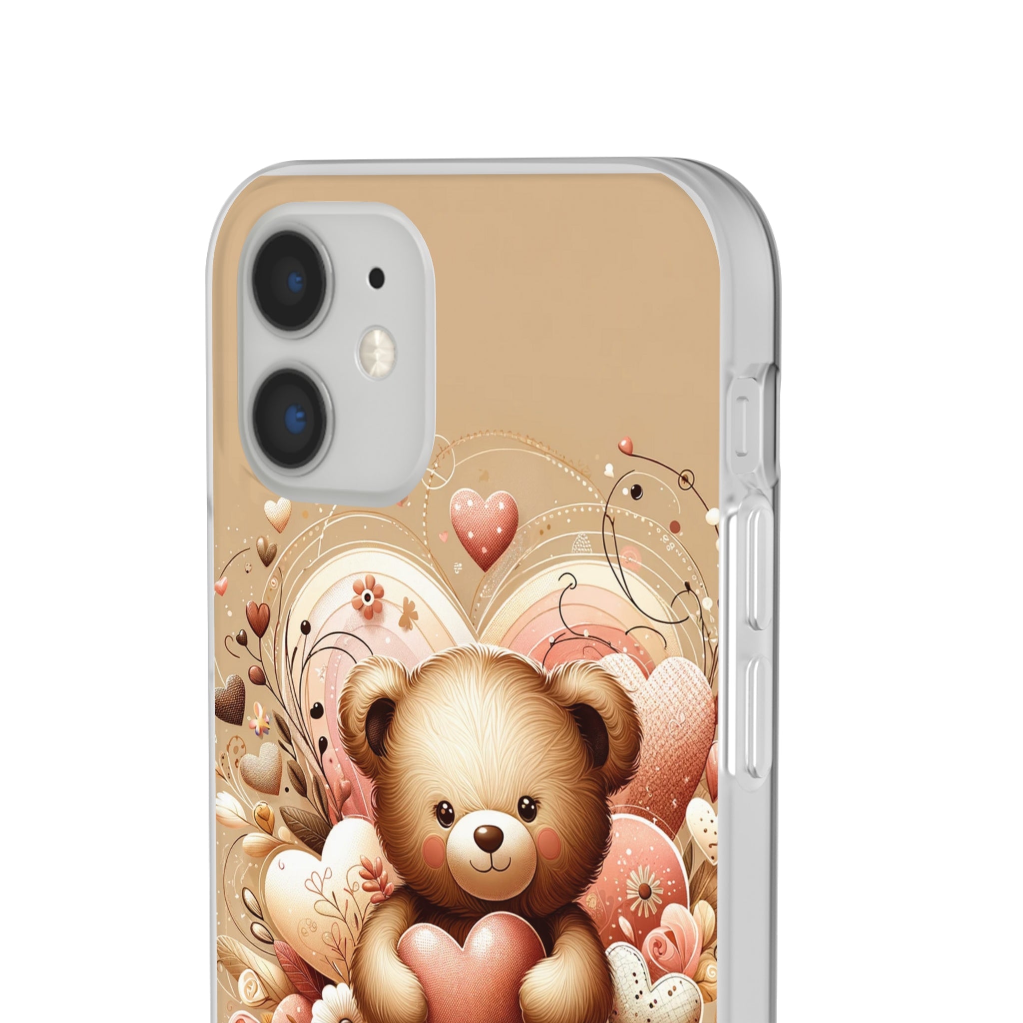 Herzenswärme: Niedlicher Teddybär mit Liebe Handy-Cover   -für verliebte und die es werden möchten