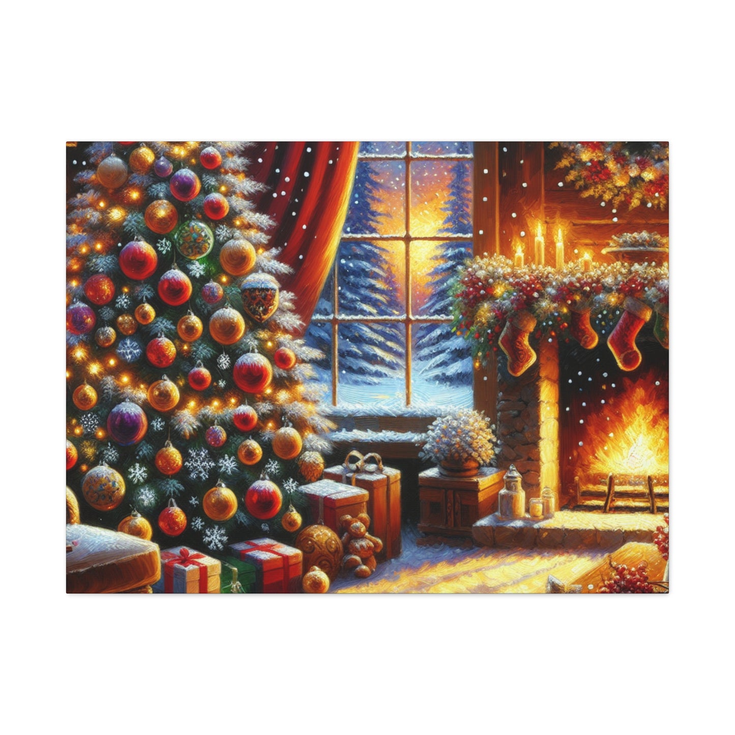Christmas is coming von "Sebastian Delacroix"   -Canvas -Wandgemälde