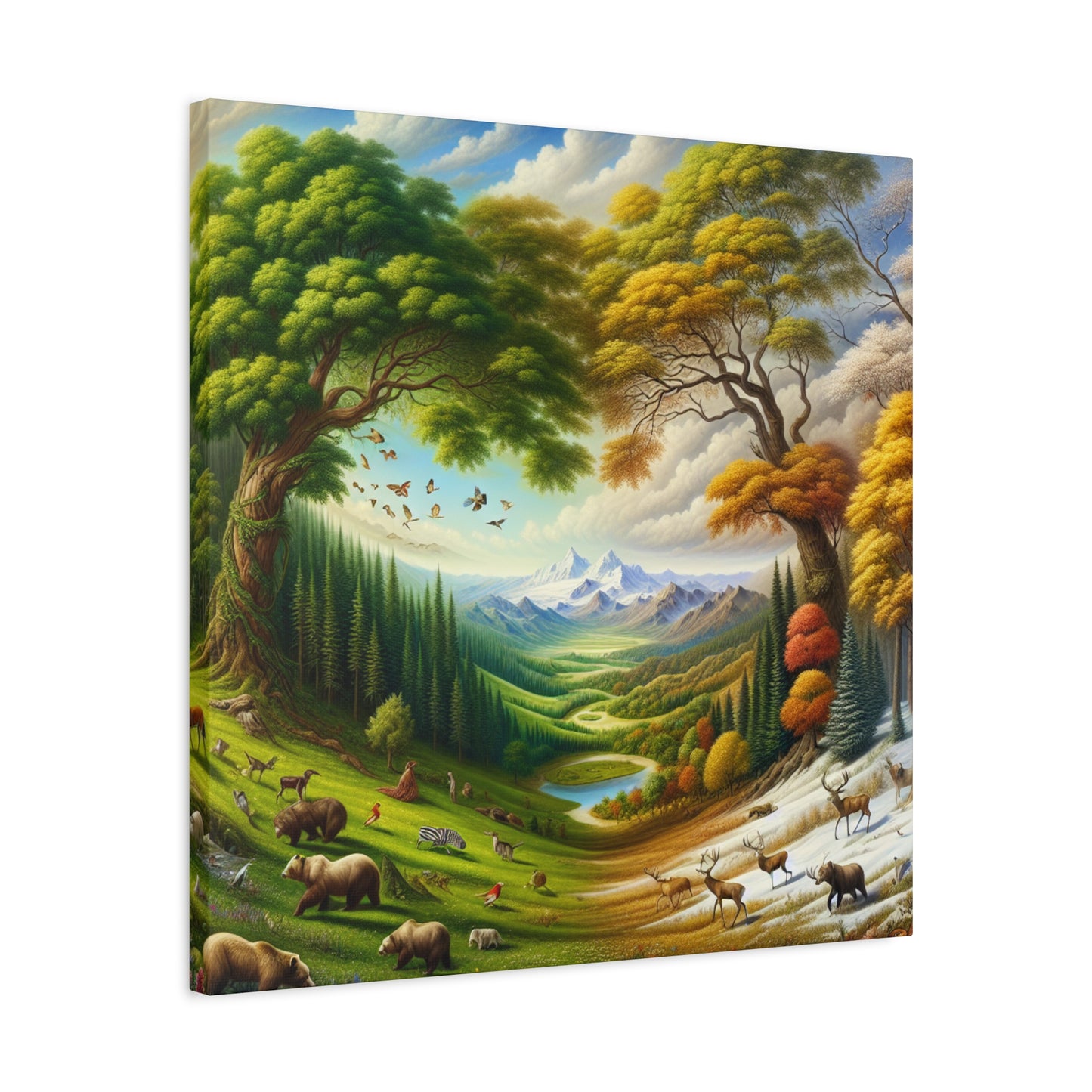 Der Wald lebt  von Sebastian Vermeer Gould    -Canvas -Wandgemälde