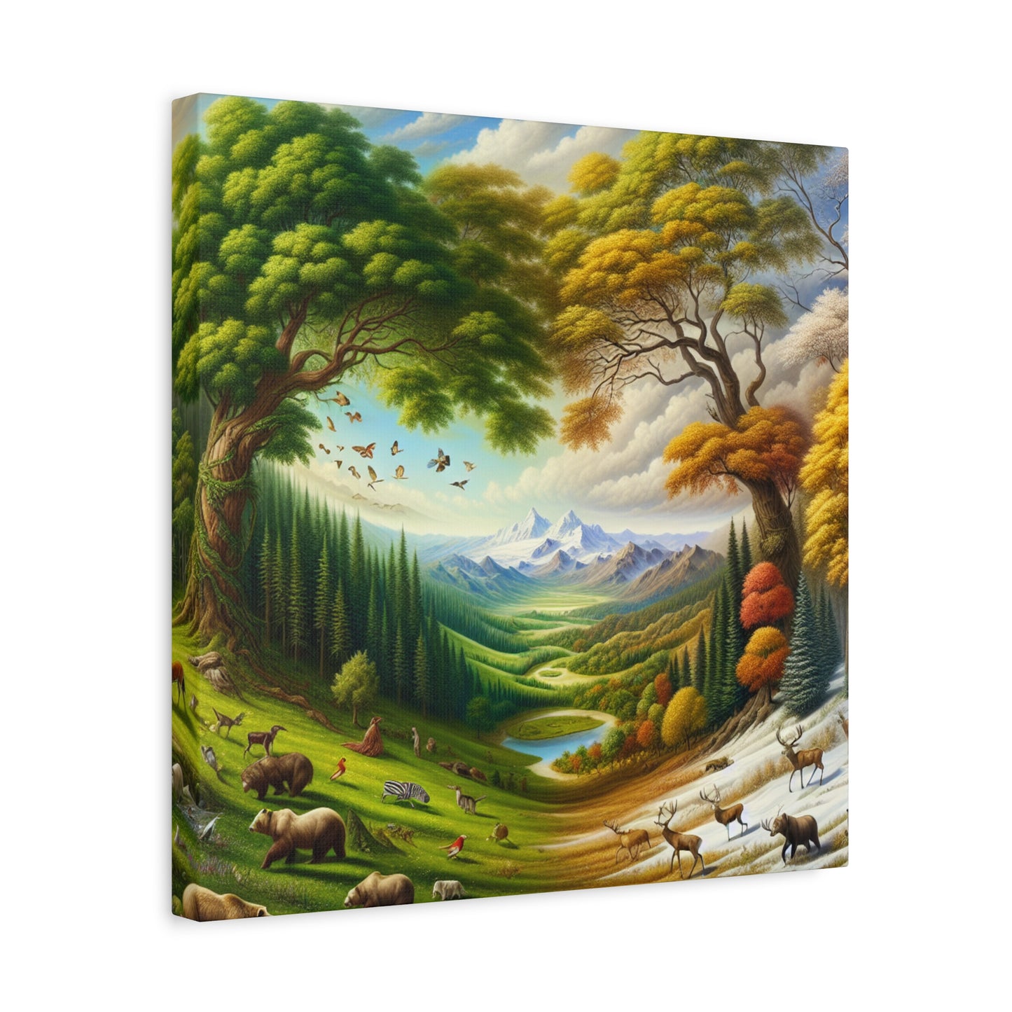 Der Wald lebt  von Sebastian Vermeer Gould    -Canvas -Wandgemälde