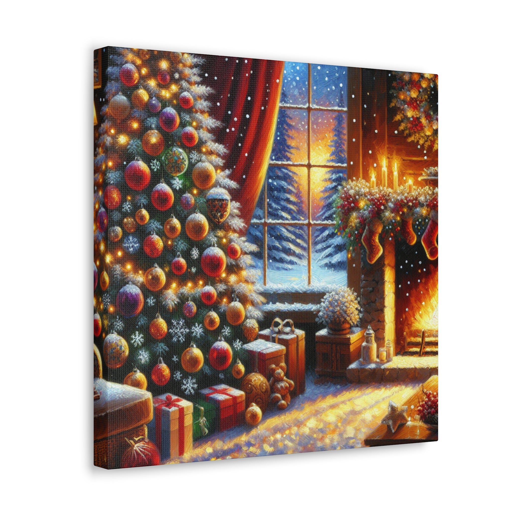 Christmas is coming von "Sebastian Delacroix"   -Canvas -Wandgemälde