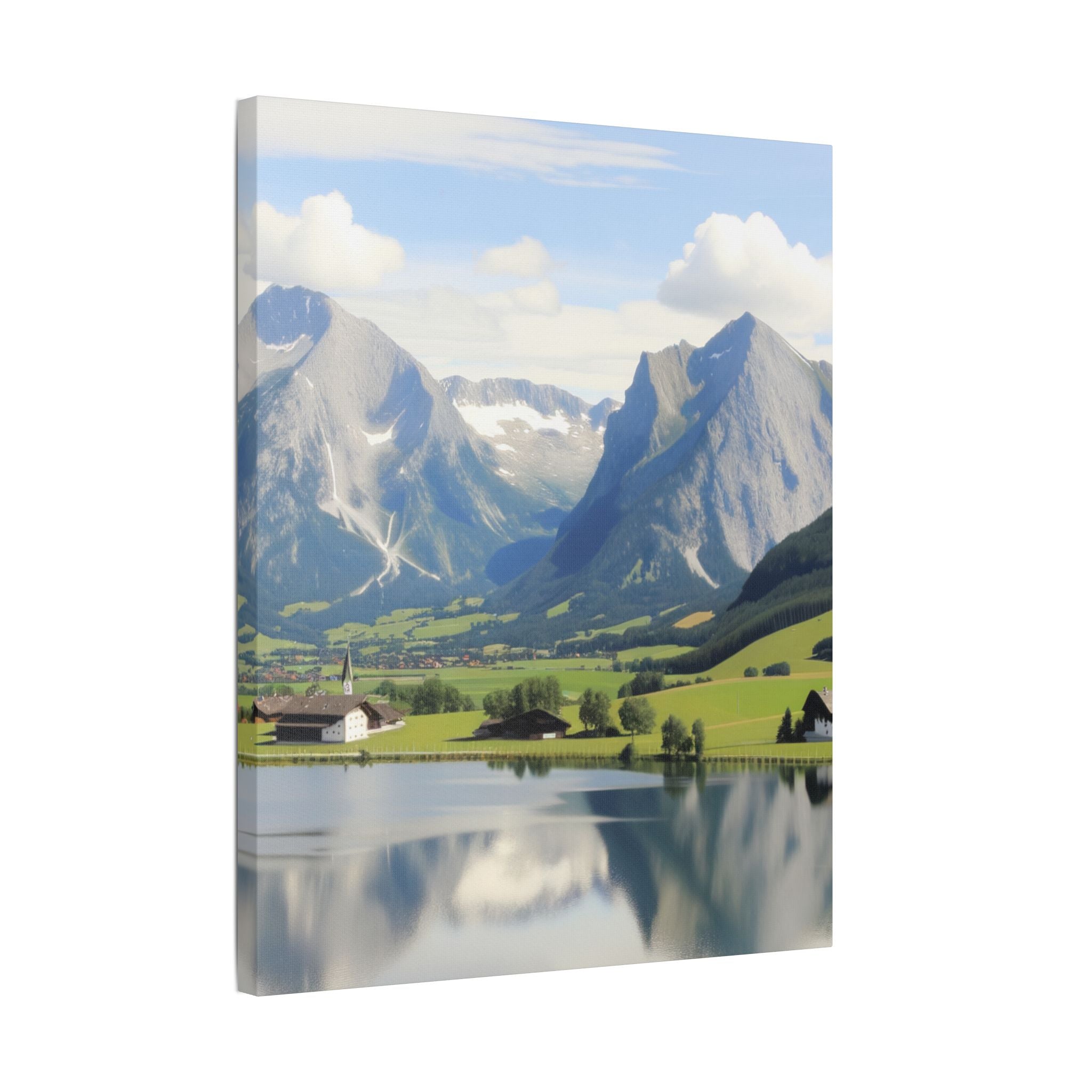 schöne Berglandschaft in der Schweiz    - Canvas   - Leinwandbild   -Wandbild